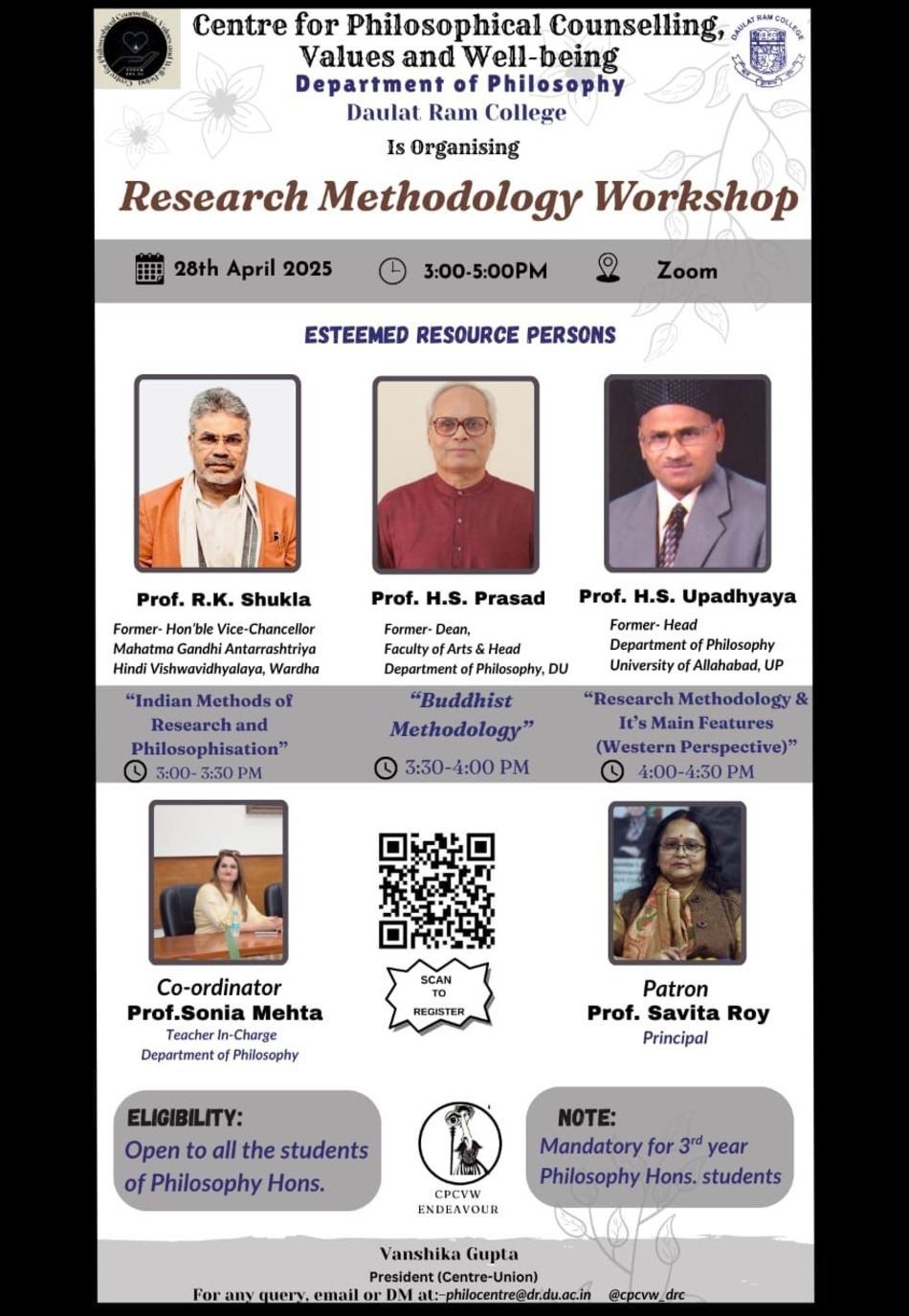 Research Methodology Workshop 