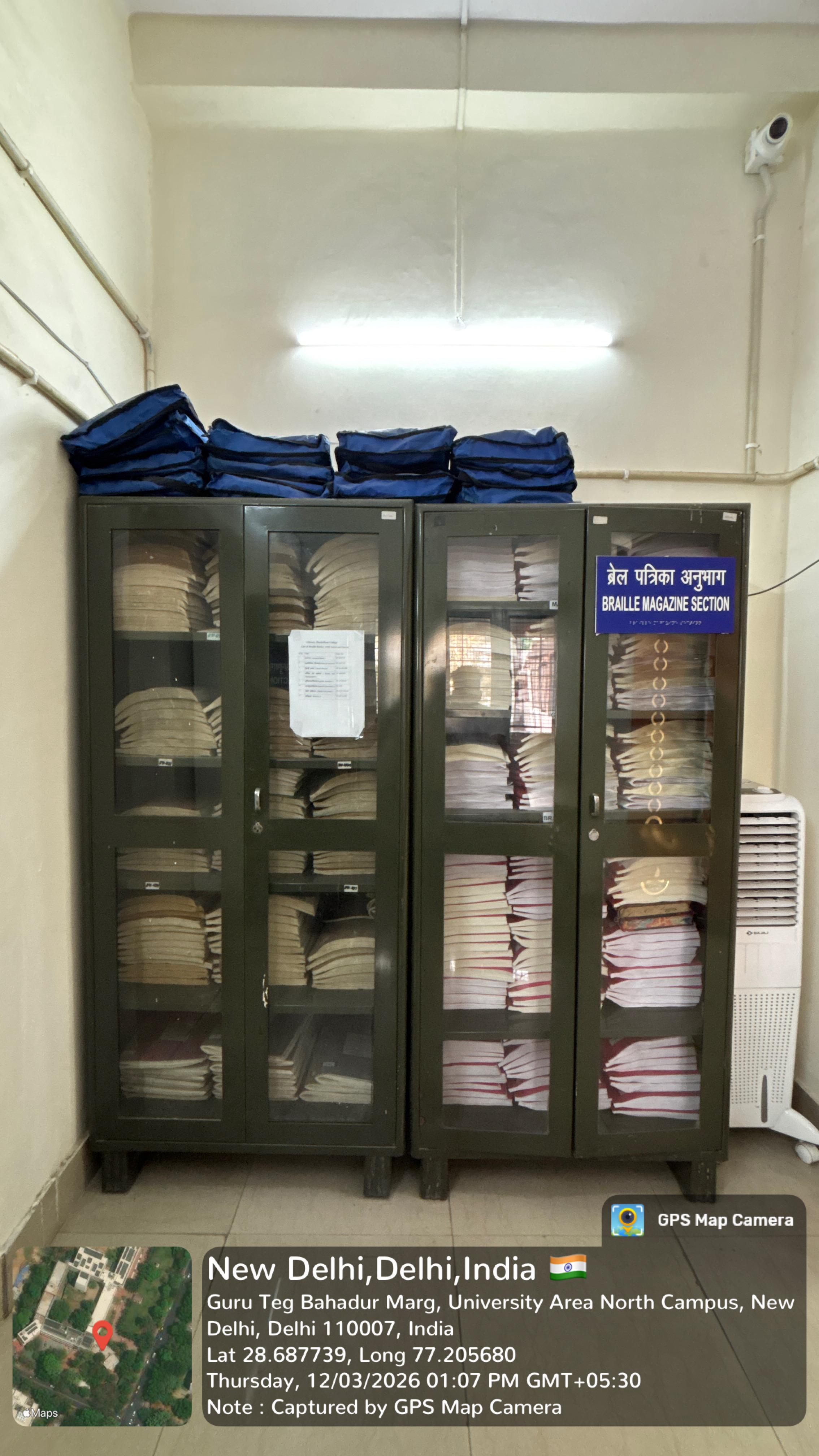 Braille Books in Library